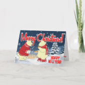   vakantie Beren kerst Feestdagen Kaart (Voorkant)