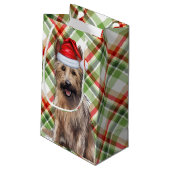 Vakantie Berger Picard Dog Fun Plaid Kerstmis Klein Cadeauzakje (Achterkant Gekanteld)
