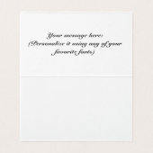 Vakantie berichten kaart (Binnenkant ongevouwen)