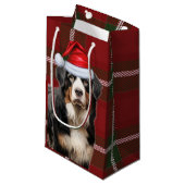 Vakantie Berner Sennenhond Fun Plaid Kerstmis Klein Cadeauzakje (Voorkant Gekanteld)