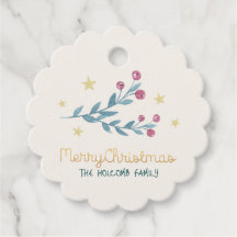 Vakantie bessen en sterren gouden kerst