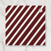 Vakantie Bessen Vrolijk Kerstmis Familie Monogram Bedankjes Labels (Achterkant)