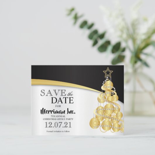 Vakantie - Bewaar datum - Kantoor Briefkaart (Staand voorkant)