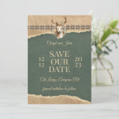 Vakantie Bewaar de trouwdatum in de Lodge Kaart (Staand voorkant)