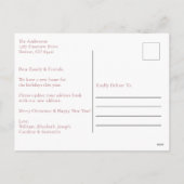 Vakantie Bewegende Aankondiging Kerstmis Kaart (Achterkant)