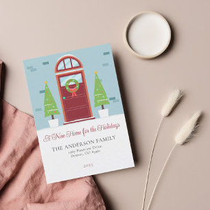 Vakantie Bewegende Aankondiging Kerstmis Kaart