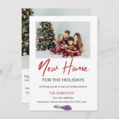 Vakantie Bewegende Aankondiging | Nieuw huis voor  (Voorkant / Achterkant)