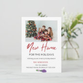 Vakantie Bewegende Aankondiging | Nieuw huis voor  (Staand voorkant)