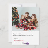 Vakantie Bewegende Aankondiging | Nieuw huis voor  (Achterkant)