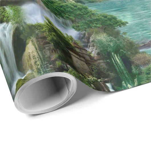 Vakantie bij het Magical Fantasy Lake Cadeaupapier (Rol Hoek)