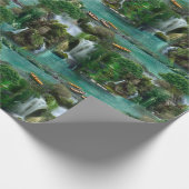 Vakantie bij het Magical Fantasy Lake Cadeaupapier (Hoek)