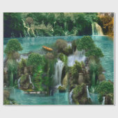 Vakantie bij het Magical Fantasy Lake Cadeaupapier (Vlak)