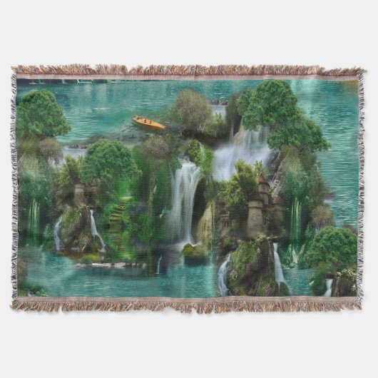 Vakantie bij het Magical Fantasy Lake Deken (Voorkant)