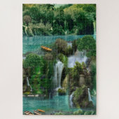 Vakantie bij het Magical Fantasy Lake Legpuzzel (Verticaal)