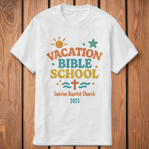 Vakantie Bijbel School Kerknaam & Jaar Sun VBS T-shirt