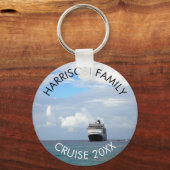 Vakantie binnen de aangepaste familie | cruiseschi sleutelhanger (Voorkant)