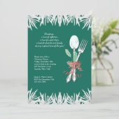 Vakantie binnenuitnodiging kaart (Staand voorkant)