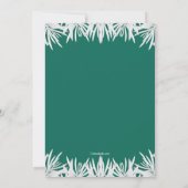 Vakantie binnenuitnodiging kaart (Achterkant)