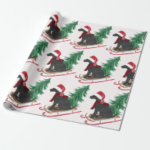 Vakantie Black Lab Xmas Tree Sled