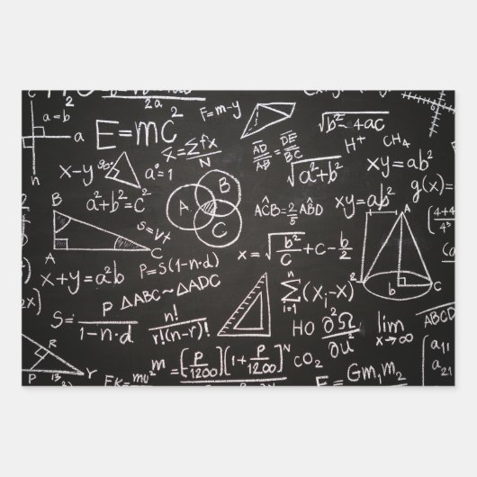 Vakantie Blackboard Patroon Inpakpapier Vel (Voorkant)