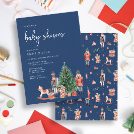 Vakantie Blauw Baby shower Kaart