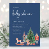 Vakantie Blauw Baby shower Kaart