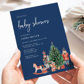 Vakantie Blauwe Babyshower Kaart
