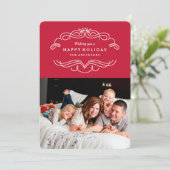 Vakantie Bloei Feestdagenkaart (Staand voorkant)