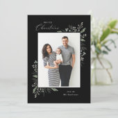 Vakantie bloeit feestdagenkaart (Staand voorkant)