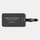 Vakantie | Bloemen bloemen | Monogram | BAGAGELABE Bagagelabel (Achterkant horizontaal)