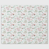 Vakantie Bloemen Modern Rood & Roze Tulp Patroon Cadeaupapier (Vlak)