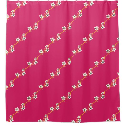 Vakantie Bloemen op gouden wijnstok Douchegordijn