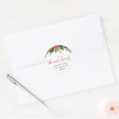 Vakantie Bloemen Retouradres sticker (Envelop)