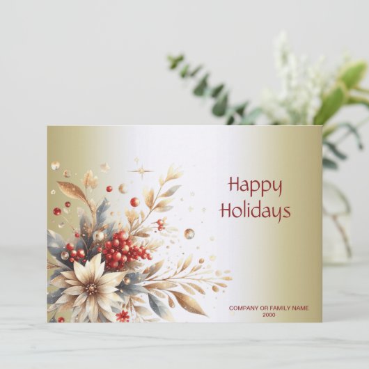 Vakantie bloemen vakantie Kaart (Staand voorkant)