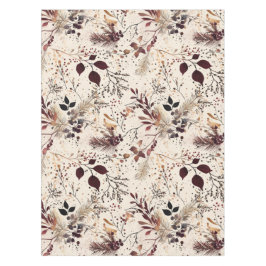 Vakantie bloemige waterverf gedroogde bloemen tafelkleed