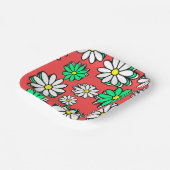 Vakantie Bloom: Feestelijke Rode & Groene Papier B Papieren Bordje (Gebogen)