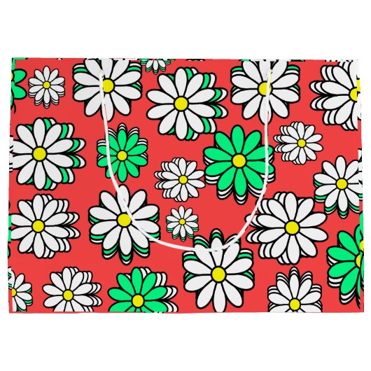 Vakantie Bloom Gift Bag Groot Cadeauzakje (Achterkant)