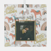 Vakantie Boho fotothema Glas Ornament (Voorkant)