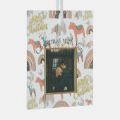 Vakantie Boho fotothema Glas Ornament (Voorkant Rechts)