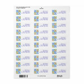 Vakantie Boomerangs Etiket (Full Sheet)