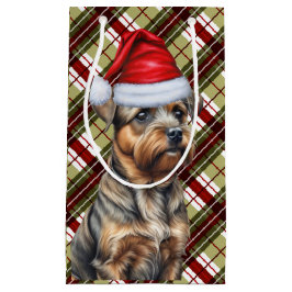 Vakantie Border Terrier en feestelijke kerstvakant Klein Cadeauzakje