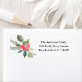 Vakantie bos Adresetiketten Etiket (Insitu)