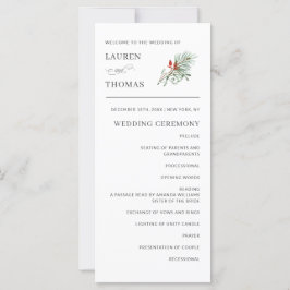 Vakantie Botanisch Elegant Huwelijksprogramma