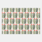 Vakantie Botanische en kerstboom Inpakpapier Vel (Voorkant 3)