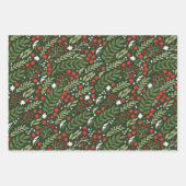 Vakantie Botanische en kerstboom Inpakpapier Vel (Voorkant)