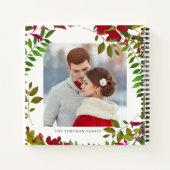 Vakantie Botanische Foto en Naam Notitieboek (Achterkant)