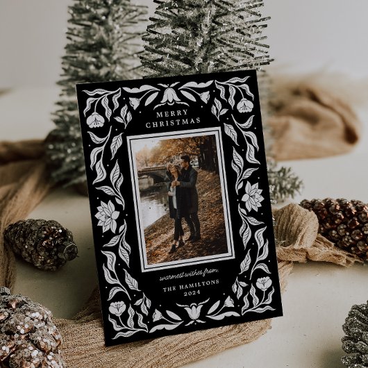  Vakantie Botanische Foto Kerst Kaart