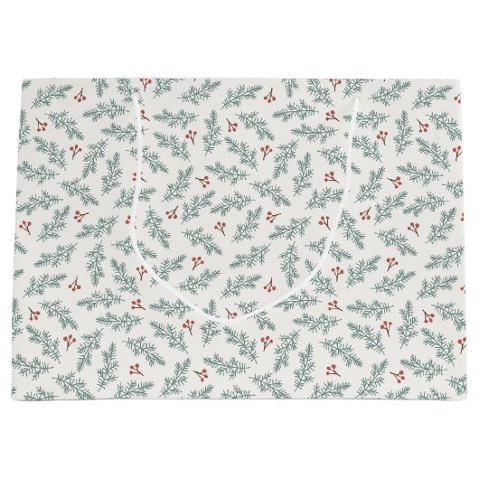 Vakantie Botanische Gift Tassen Groot Cadeauzakje (Voorkant)