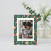 Vakantie Botanische peperkoek Schattige Kerstmis F Feestdagenkaart (Staand voorkant)