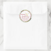 Vakantie botanische rolpen & whisk chef bakkerij ronde sticker (Tas)